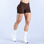 V-Back Scrunch Shorts Women Seamless V Waist Line Scrunch Booty Shorts Fitness Workout Running Yoga Gym Shorts