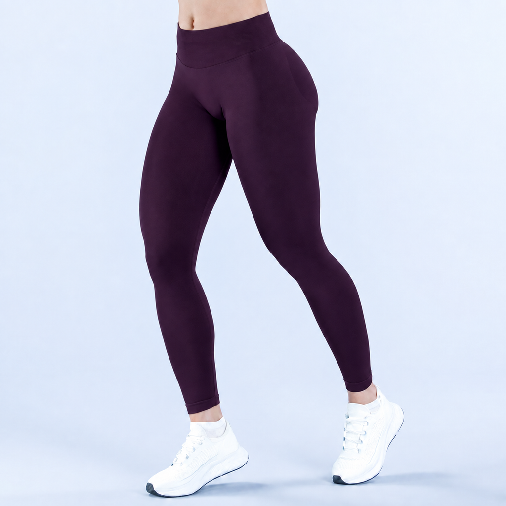 No Logo Gym Leggings Women Seamless Yoga Pants High Waist Low Ribbed Band Fitness Leggings Fitness Sweat Wicking Workout Tights