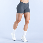 V-Back Scrunch Shorts Women Seamless V Waist Line Scrunch Booty Shorts Fitness Workout Running Yoga Gym Shorts
