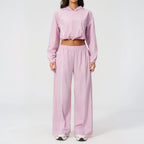 Yoga Set For Women Tracksuit Summer Sun Protection Set Yoga Long Sleeved Running Set Outdoor Sportswear For Women Athletic Wear