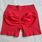 V-Back Scrunch Shorts Women Seamless V Waist Line Scrunch Booty Shorts Fitness Workout Running Yoga Gym Shorts
