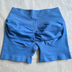 V-Back Scrunch Shorts Women Seamless V Waist Line Scrunch Booty Shorts Fitness Workout Running Yoga Gym Shorts