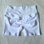 V-Back Scrunch Shorts Women Seamless V Waist Line Scrunch Booty Shorts Fitness Workout Running Yoga Gym Shorts