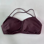 Seamless Sports Bra Women Cross Back Straps Yoga Bra V-shape Scoop Padded Gym Top Yoga Underwear Fitness Workout Clothes