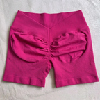 V-Back Scrunch Shorts Women Seamless V Waist Line Scrunch Booty Shorts Fitness Workout Running Yoga Gym Shorts