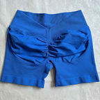 V-Back Scrunch Shorts Women Seamless V Waist Line Scrunch Booty Shorts Fitness Workout Running Yoga Gym Shorts