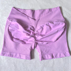 V-Back Scrunch Shorts Women Seamless V Waist Line Scrunch Booty Shorts Fitness Workout Running Yoga Gym Shorts