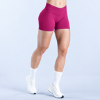 V-Back Scrunch Shorts Women Seamless V Waist Line Scrunch Booty Shorts Fitness Workout Running Yoga Gym Shorts