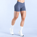 V-Back Scrunch Shorts Women Seamless V Waist Line Scrunch Booty Shorts Fitness Workout Running Yoga Gym Shorts
