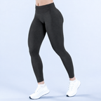 No Logo Gym Leggings Women Seamless Yoga Pants High Waist Low Ribbed Band Fitness Leggings Fitness Sweat Wicking Workout Tights