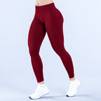 No Logo Gym Leggings Women Seamless Yoga Pants High Waist Low Ribbed Band Fitness Leggings Fitness Sweat Wicking Workout Tights