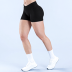 V-Back Scrunch Shorts Women Seamless V Waist Line Scrunch Booty Shorts Fitness Workout Running Yoga Gym Shorts