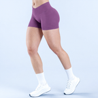 V-Back Scrunch Shorts Women Seamless V Waist Line Scrunch Booty Shorts Fitness Workout Running Yoga Gym Shorts